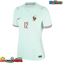 Camisa de Futebol França Randal Kolo Muani #12 Equipamento Secundário Mulheres Mundo 2026 Manga Curta